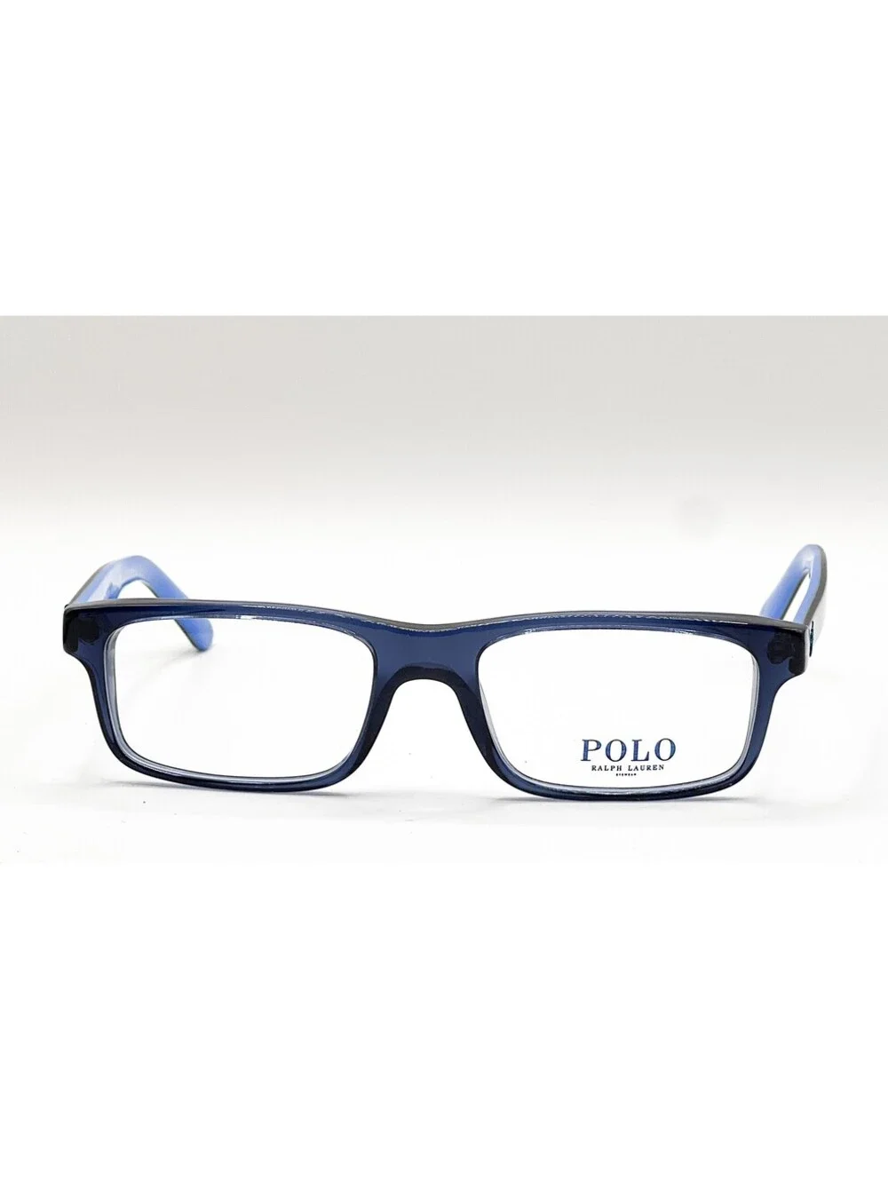 Polo Ralph Lauren 2140 5563 Transparent Blue Authentic Eyeglass Frames 54-18